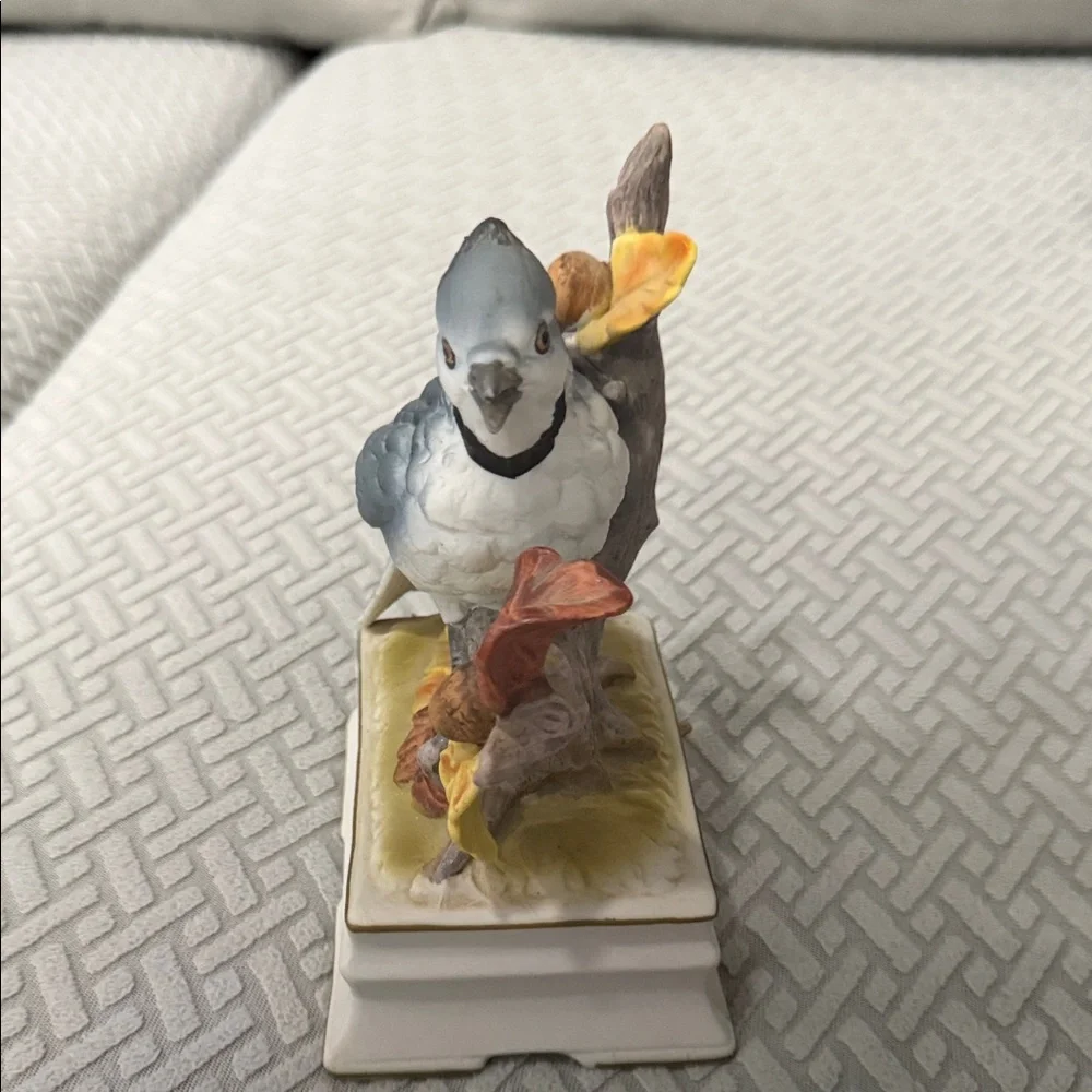 Vintage Towle Fine Porcelain Hand Painted Blue Jay Bird 6